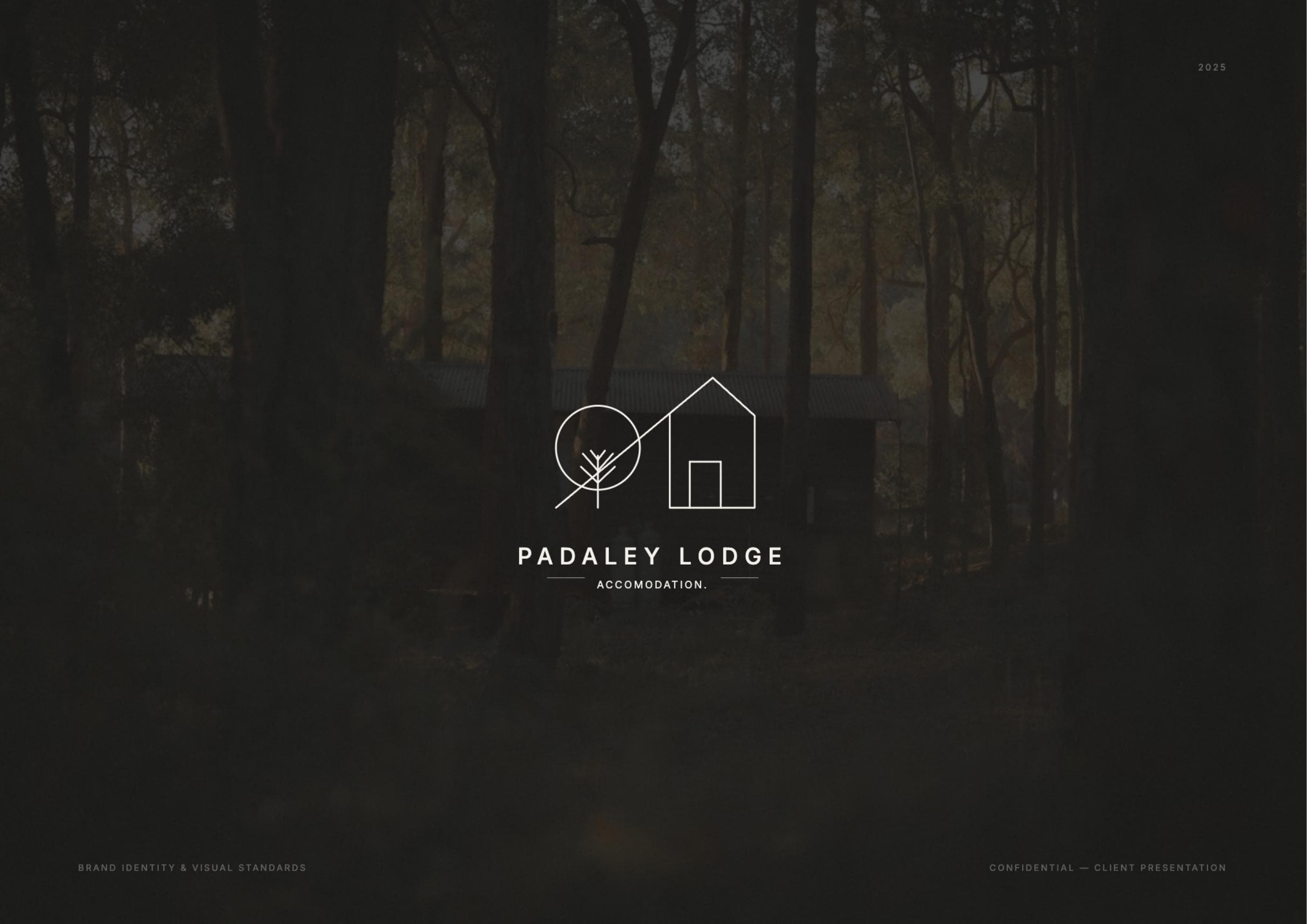 Padaley Lodge visual identity and brand applications